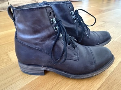 Sendra Boots, Schnürstiefeletten, Gr. 38, schwarz,Leder, Handmade in Spanien