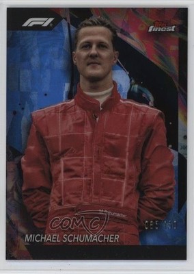 2024 Topps Finest Formula 1 Uncommon Blue Refractor /150 Michael Schumacher 1r8i