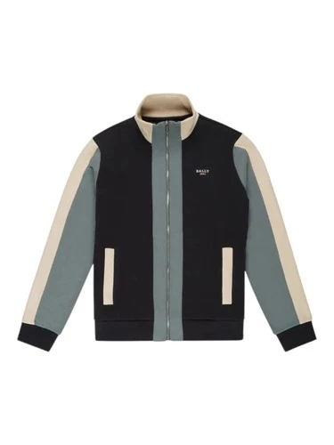 Bally 6302785 Men's Black & Sage Organic Cotton Track Jacket MSRP $693 - product listing photo