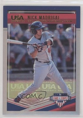2018 Panini USA Baseball Stars & Stripes 4/25 Nick Madrigal #15 1v3