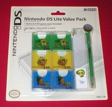 Hori 1 Stylus  6 Zelda Phantom Hourglass Game Cases for Nintendo DS Lite NEW