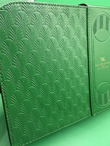 Waldorf Astoria Xiamen China Hotel Kulturbeutel Kosmetikkoffer Organizer Tasche Grün - Bild 4 von 16