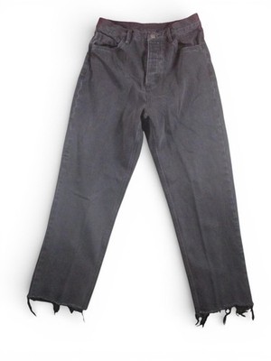 Thrills Jeans Mens 30x27 Charcoal Relaxed Wide Leg Adjustable Waist Denim