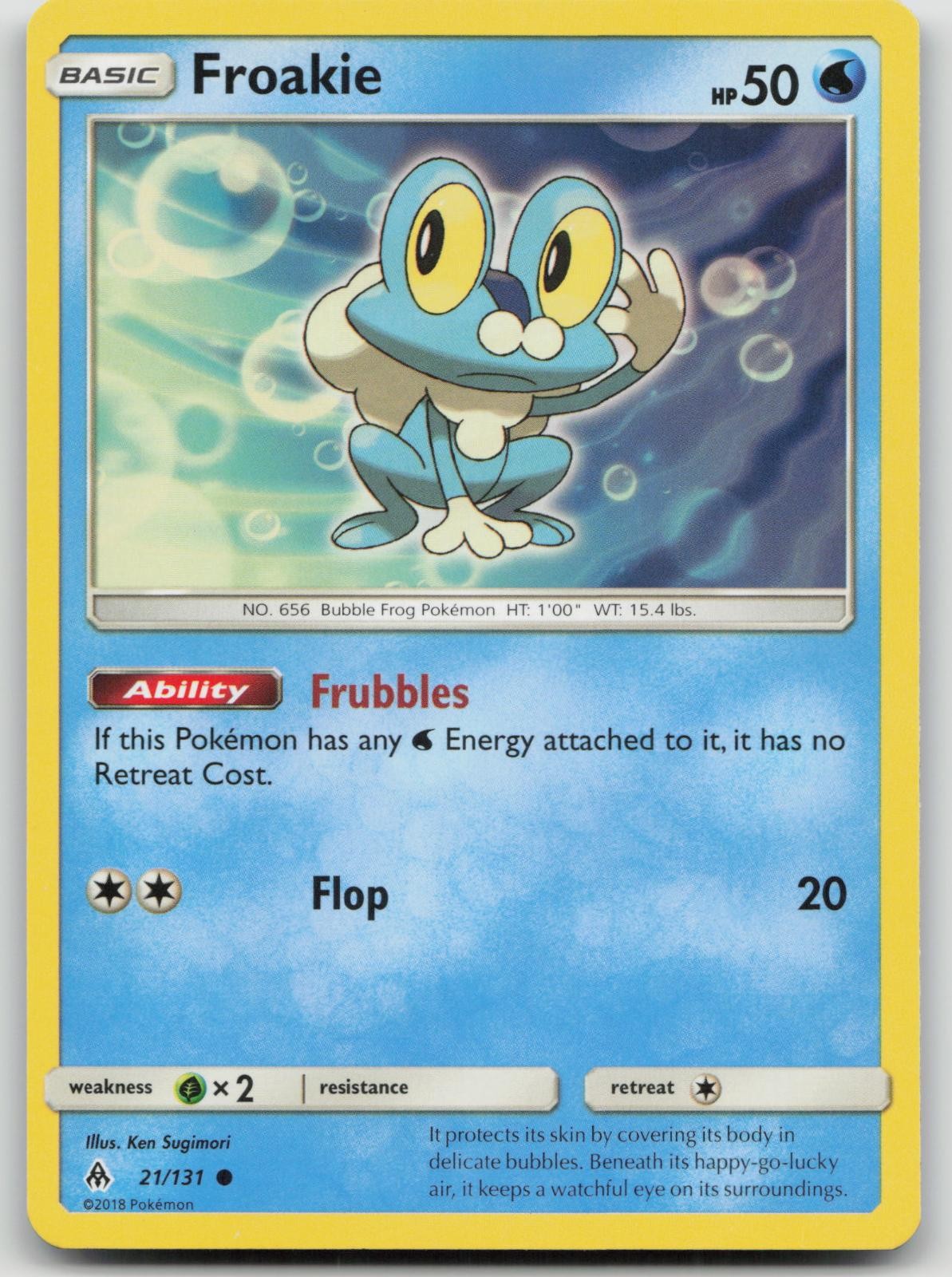 Froakie 21/131 Forbidden Light Pokemon NM Common