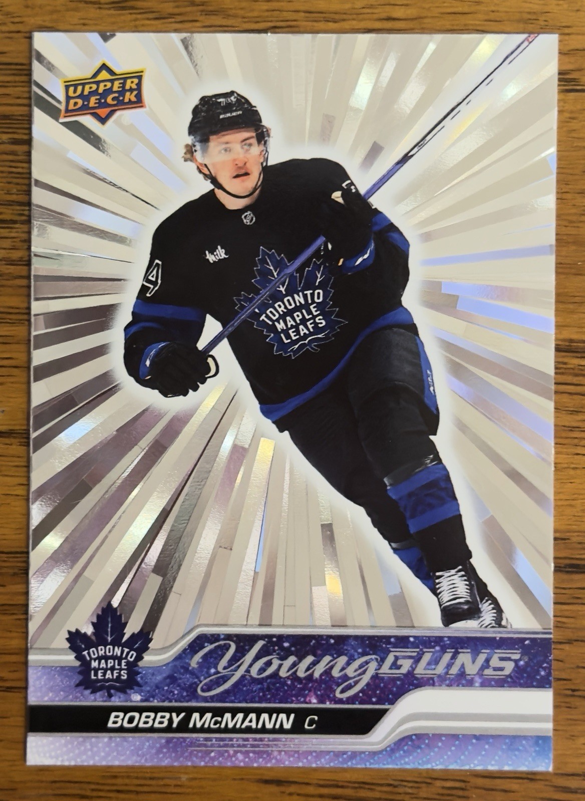 2023-24 Upper Deck Series 2 Bobby McMann Young Guns Silver Outburst #479 RC 