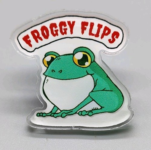 Froggy Flips Resale Youtuber Collectible YouTube Plastic Logo Pin Swag froggy-flips-resale-youtuber-collectible-youtube-plastic-logo-pin-swag