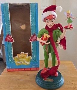 Peter Pan/Tinkerbell Animated Musical Figure  Telco Disney Box VIDEO Works Great