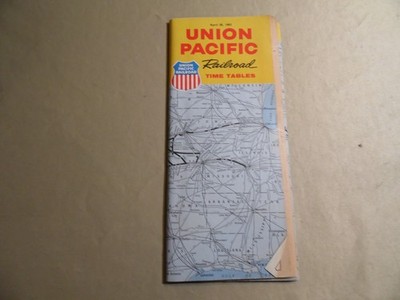 Union Pacific Railroad Zeittabelle (gebraucht) 28. April 1963 / kostenloser Versand USA
