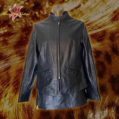 Florence s Leather Euro Black Real Vera Pelle Leather Jacket