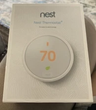 Nest Thermostat E T4001ES Programmable Thermostat - White New Open Box