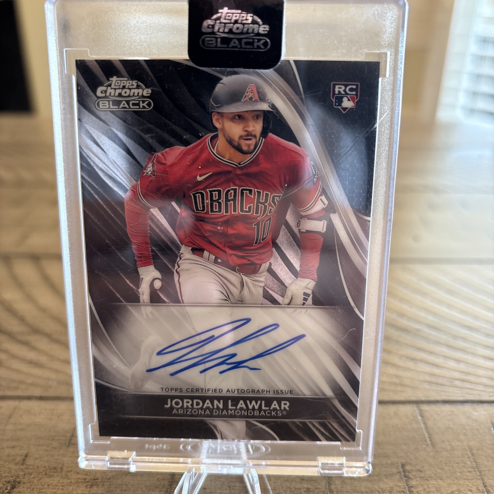 2024 Topps Chrome Black - Autographs Jordan Lawlar #CBA-JL (AU, RC)