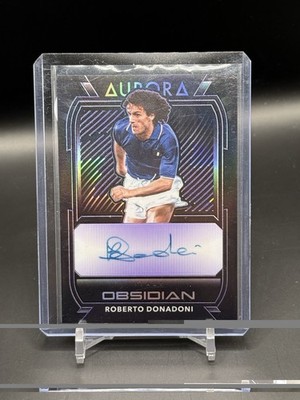 ROBERTO DONADONI 2020-21 PANINI OBSIDIAN AURORA ITALY AUTO #D /75