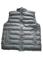 Marmot Puffer Vest Men 2XL Gray Thinsulate Featherless Full Zip Jacket