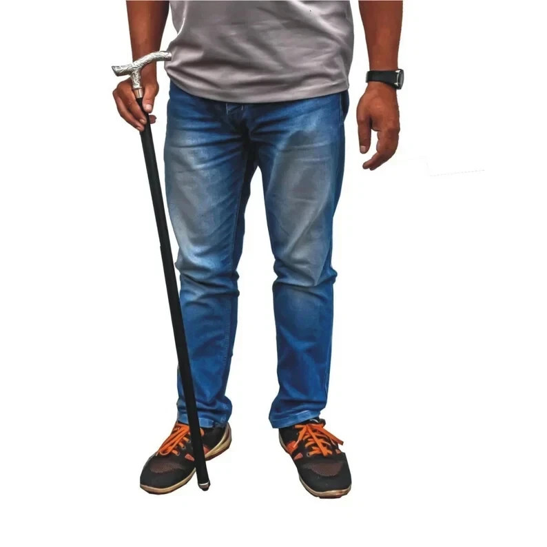 Long Solid Brass Silver Handle Victorian Foldable… - image 4