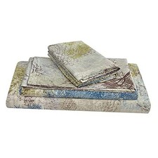 Rustic Print Sheet Set Size,4 Piece Pattern Soft Microfiber Bed King Tree