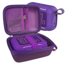 Silicone Cover and Hard Carrying Case for JBL Go 5 Bluetooth Speaker Purple