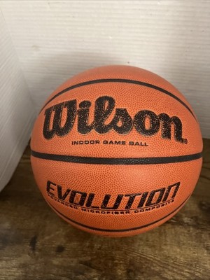 Wilson Evolution Indoor Game Basketball 29.5  Official Size 7 Microfiber Composi