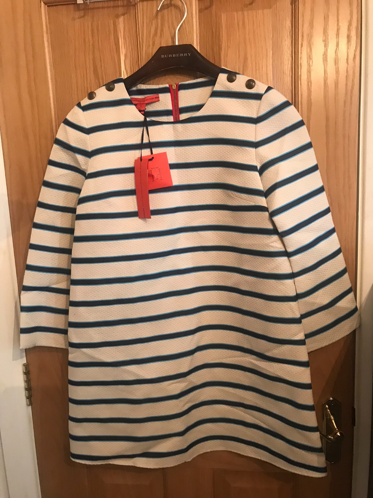 Tommy Hilfiger Collection Striped Textured Dress  Size S-M (6) RRP €529
