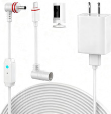 25FT Power Cord Compatible with Ring Spotlight Cam Pro Battery , Stick up Cam Ba