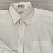 Vintage Cacharel Men  s White Cotton Dress Shirt Size 16 32/33 Made in Vietnam