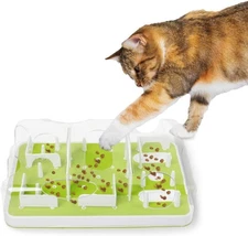 ALL FOR PAWS Interactive Cat Puzzle Feeder Slow Feed Toy – Mental Stimulation