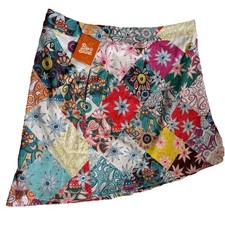 RipSkirt Hawaii Wrap Skirt Patchwork Size XL Adjustable Pockets Resort-wear NEW