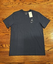 Nike Jordan Flight MVP T-shirt uomo grande blu grigio ricamato IB8914-410 nuova con etichette