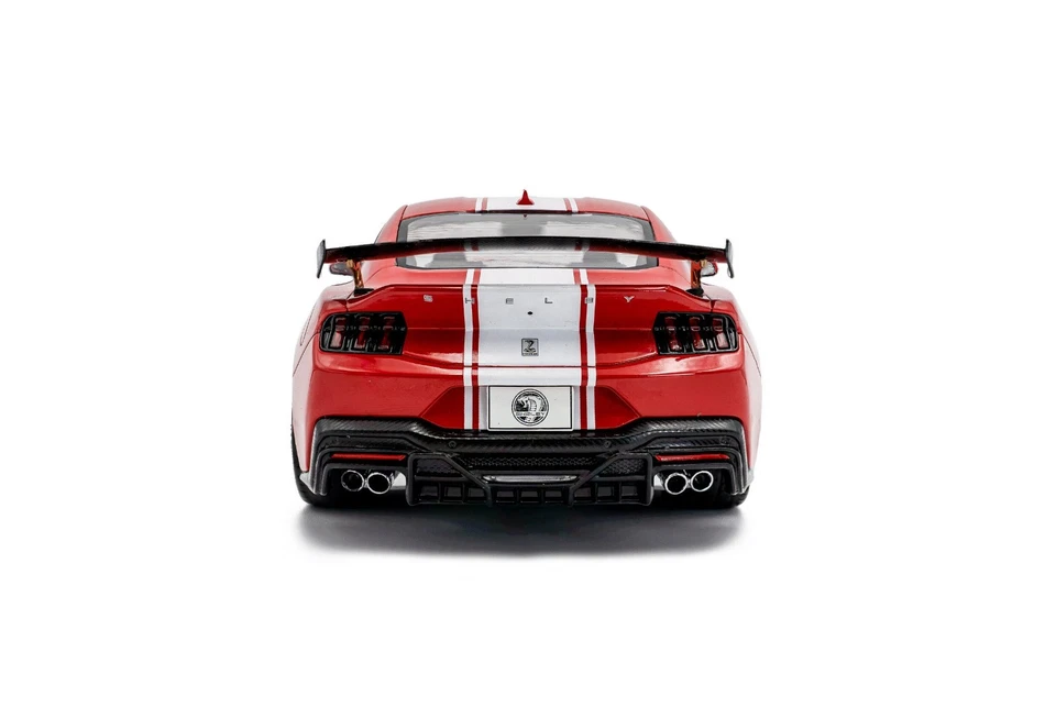 FORD SHELBY MUSTANG SUPER SNAKE Rosso - Race Red Solido Die Cast 1:18 S1813801 - Immagine 4 di 4