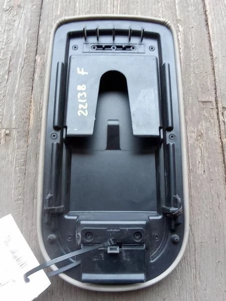 Reposabrazos de almacenamiento delantero Ford Taurus X 2008-09 cuero negro **solo tapa de consola** Foto 3 de 4