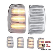 LED side Mirror Turn Signal Lights Compatible with 2015-2023 Transit Clear Lens