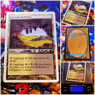 MTG Caves of Koilos   NM 9th Edition James Nelson Signed & Altered OG Land 