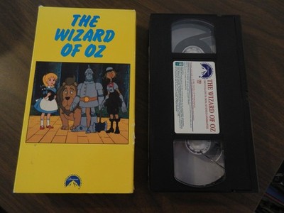 THE WIZARD OF OZ ANIMATED MOVIE CARTOON VINTAGE 1982 PARAMOUNT SCARECROW VHS