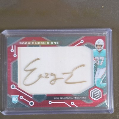 Panini 2022 Elements Erik Ezukanma Rookie Neon Material Signs RC Auto MEM /99