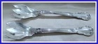 TWO GORHAM CHANTILLY PATTERN STERLING SILVER ICE CREAM FORKS - BEAUTIES