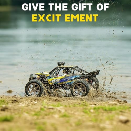 1/12 Scale RC Cars for Adults，Max 48mph Electric Off-Road Monster Yellow