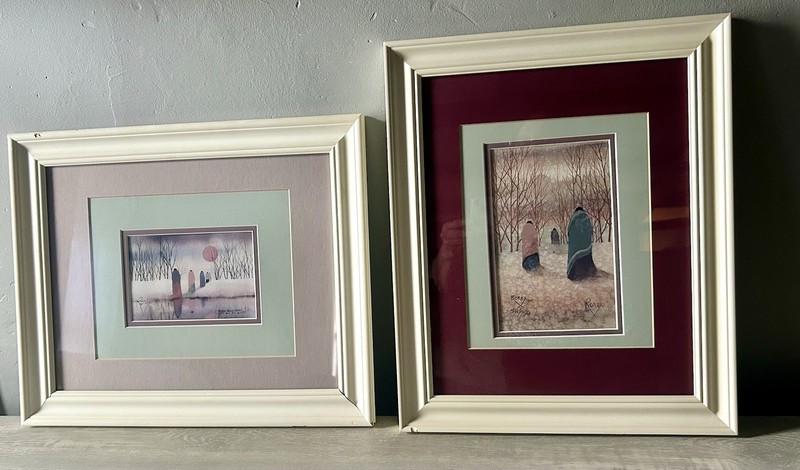 Jeanne Walker Rorex Limited Edition Print Pair  - Signed, Matted And Framed