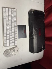 RedThunder White Wired LED Backlit 60% Gaming Keyboard And Mouse Combo Damaged