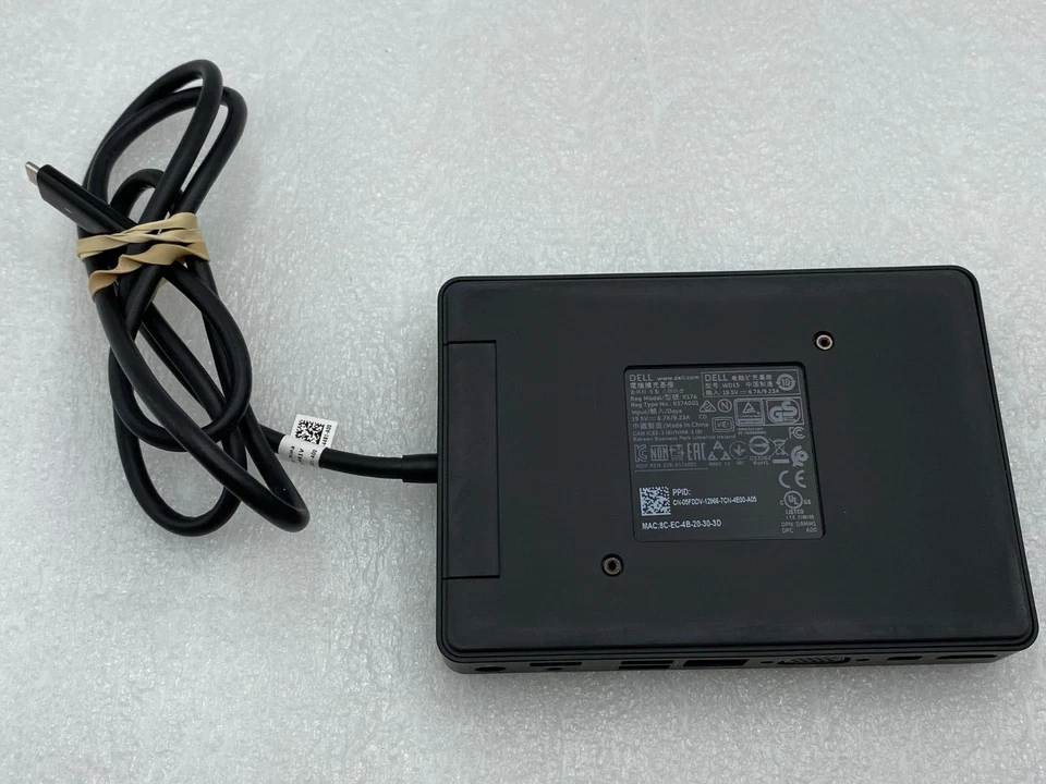 DELL WD15 K17A USB-C Docking Station K17A001 HDMI w/ 130w Adapter - Free S/H - Image 2 of 4