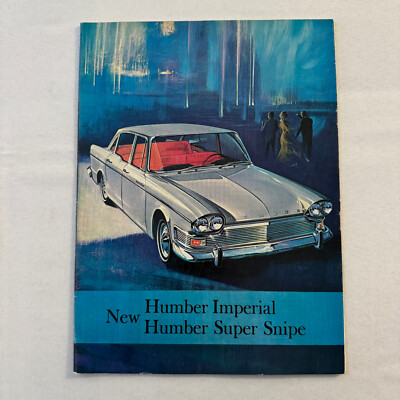 Humber Super Snipe and Humber Imperial Car Sales Brochure Catalog Vintage
