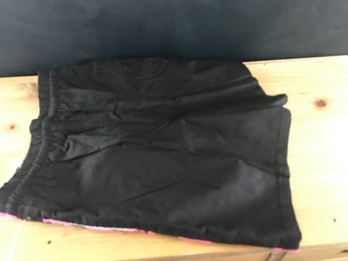 NWT VINTAGE BOYS RETRO YOUNG RASCALS SWIM SHORTS/TRUNKS SZ 6 BLACK/NEON PINK 80s - Picture 3 of 7