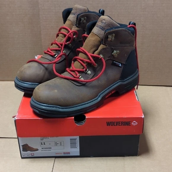 WOLVERINE Trail Flex LX Mens 11 Hiking/Work Boots 6" Brown
