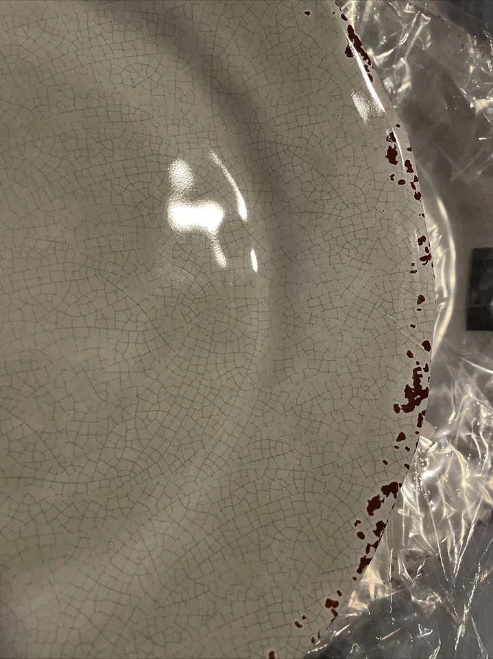 IL Mulino New York Rustic Crackle Gray Dinner Plates Set 4 New - Imagem 2 de 4