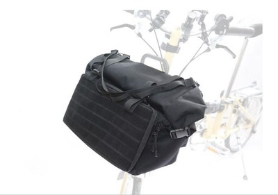 Borsa Bicicletta Borsa Brompton TOURING ANTERIORE + CORNICE vettore Blocco  T Borsa trasporto veloce | eBay
