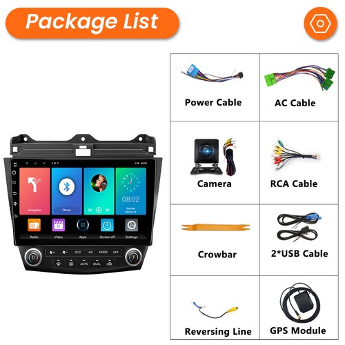 For Honda Accord 2003-2007 Apple CarPlay Android 13 Car Stereo Radio GPS WIFI FM - Picture 4 of 15