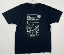 Butch Marino Presents Battle New England Karate 1980s Vtg T-Shirt Screen Stars L