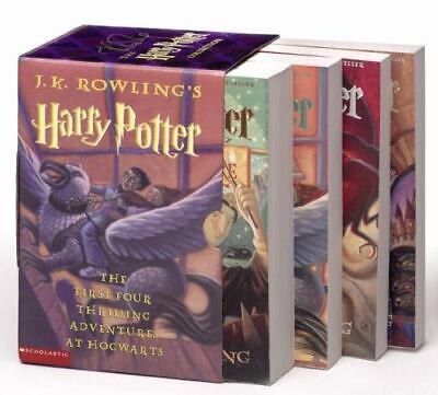 Harry Potter Book Set 1-4 Scholastic Books Paperback New Sealed