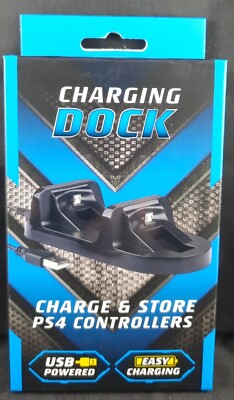 NEU PS4 Controller Ladestation Charge Store für 2 Controller Ink. MicroUsb Kabel
