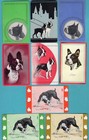 9 Single Swap Playing Cards Best Boston Terrier Dogs Set x 3 Colors Vintage Deco