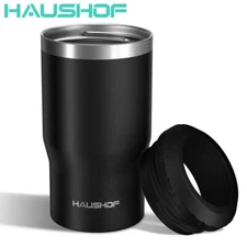 HAUSHOF 12 oz Can Cooler 4 in 1 Double Wall Stainless Steel Can Insulator Cooler