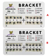 1-100 packs Dental Orthodontic Brackets Braces Mini Standard MBT 022 345Hooks po
